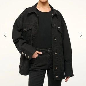 Wrangler x Staud biggest Jean jacket in black